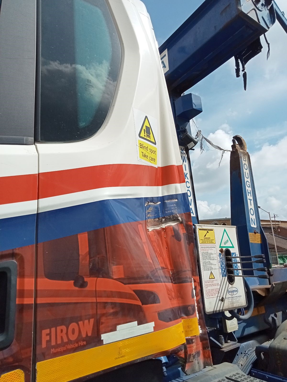 HGV cab N/S quarter panel repair Case Study