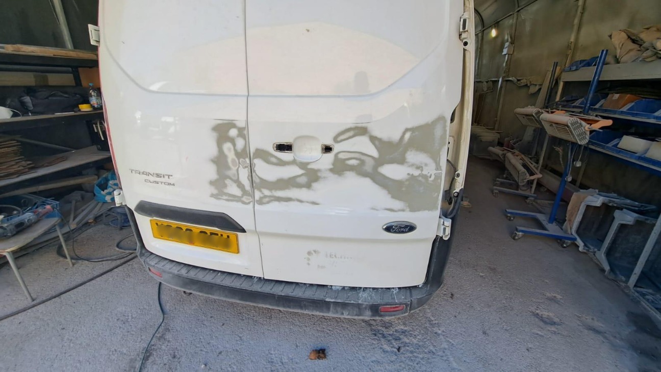 Transit Van Rear Door Repairs Case Study
